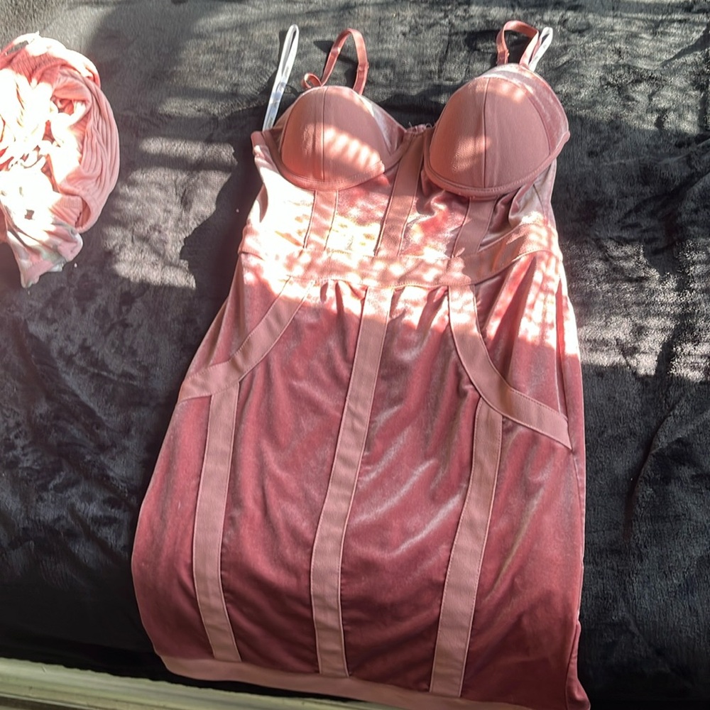 Suede Pink dress